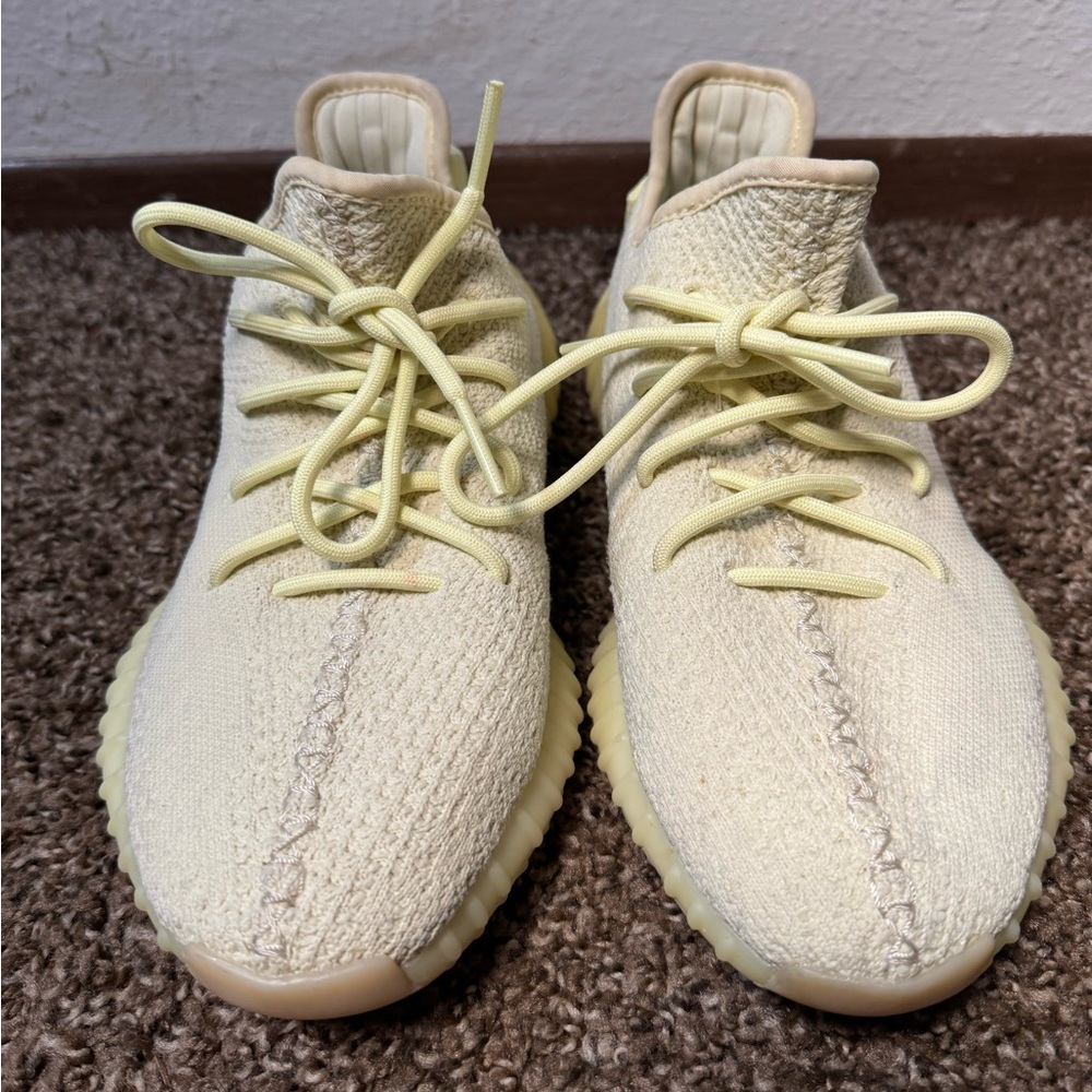 Yeezy Light Yellow Knit Sneakers